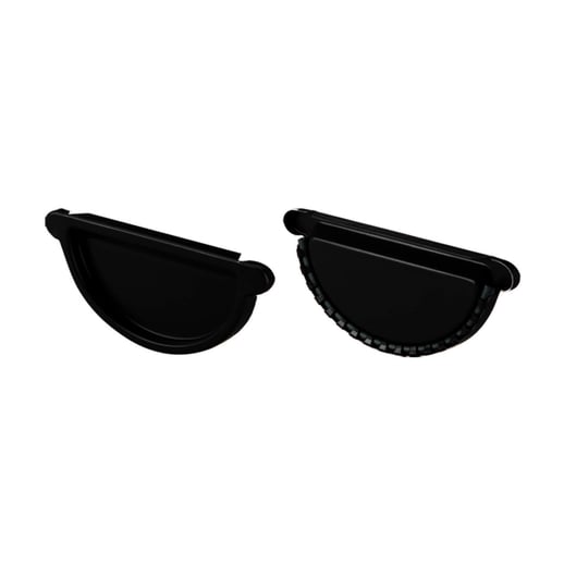 Stahl Dachrinnen Sparpaket 7 m | Ø 125/90 mm | 9005 - Tiefschwarz #5