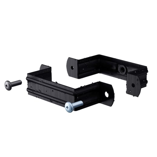 Stahl Kastenrinnen Sparpaket 4,00 m | Ø 125/80 mm | 9005 - Tiefschwarz #10