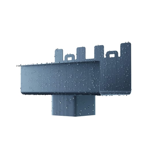 Stahl Kastenrinnen Sparpaket 6 m | Ø 125/80 mm | 7016 - Anthrazitgrau #6