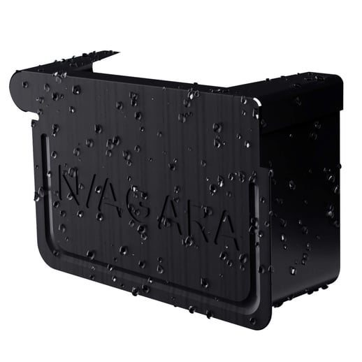 Stahl Kastenrinnen Sparpaket 7 m | Ø 125/80 mm | 9005 - Tiefschwarz #5