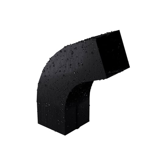 Stahl Kastenrinnen Sparpaket 8 m | Ø 125/80 mm | 9005 - Tiefschwarz #7