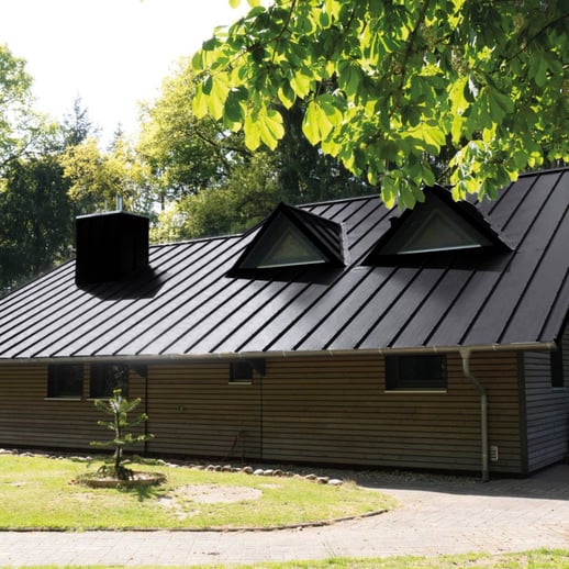 Stehfalzblech 33/500-LE | Dach | Stahl 0,50 mm | 25 µm Polyester | 9005 - Tiefschwarz #5