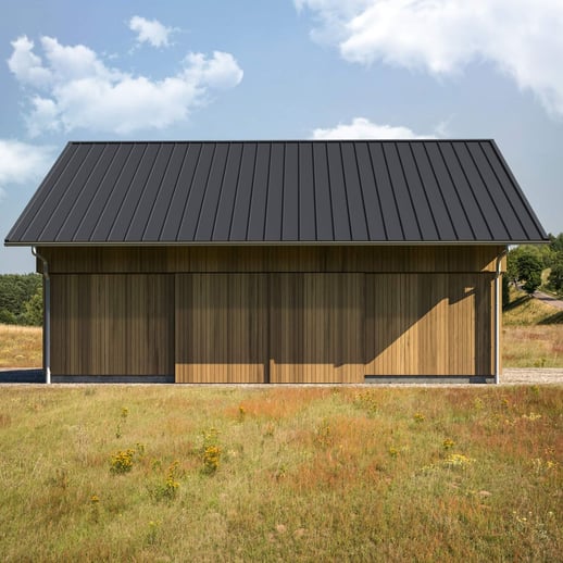 Stehfalzblech 33/500-LE | Dach | Stahl 0,50 mm | 35 µm Mattpolyester | 23 - Dunkelgrau #3