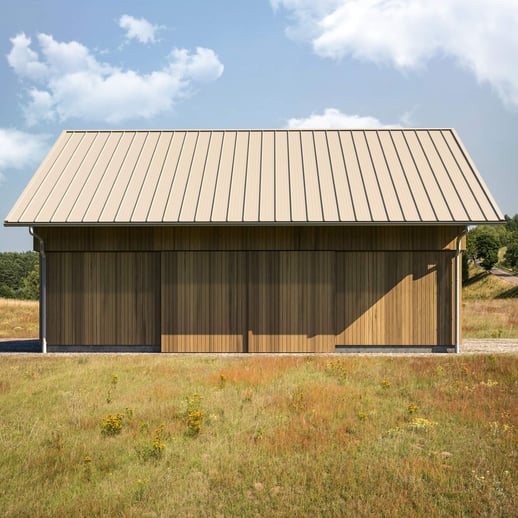 Stehfalzblech 33/500-LR | Dach | Anti-Tropf 1000 g/m² | Stahl 0,50 mm | 25 µm Polyester | 1015 - Hellelfenbein #3