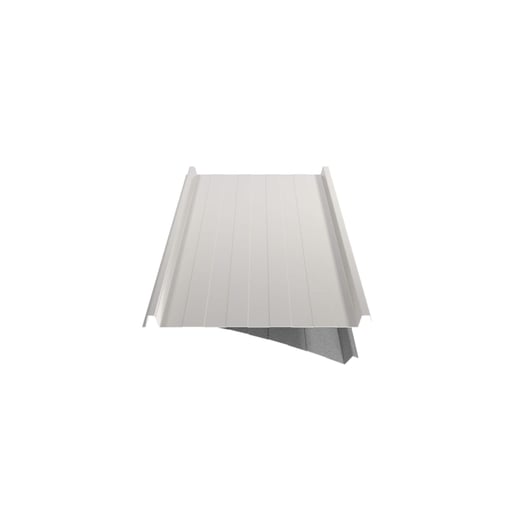 Stehfalzblech 33/500-LR | Dach | Anti-Tropf 1000 g/m² | Stahl 0,50 mm | 25 µm Polyester | 9010 - Reinweiß #8