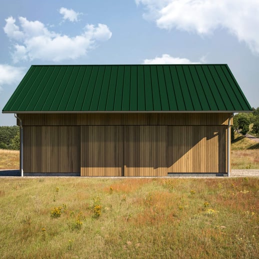 Stehfalzblech 33/500-LR | Dach | Anti-Tropf 700 g/m² | Stahl 0,50 mm | 60 µm Puramid | 6005 - Moosgrün #3