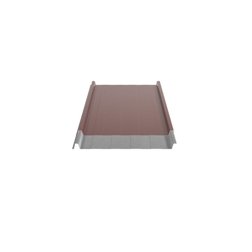 Stehfalzblech 33/500-LR | Dach | Anti-Tropf 700 g/m² | Aluminium 0,70 mm | 25 µm Polyester | 8012 - Rotbraun #7