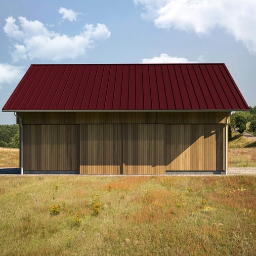 Stehfalzblech 33/500-LR | Dach | Stahl 0,50 mm | 25 µm Polyester | 3005 - Weinrot #3