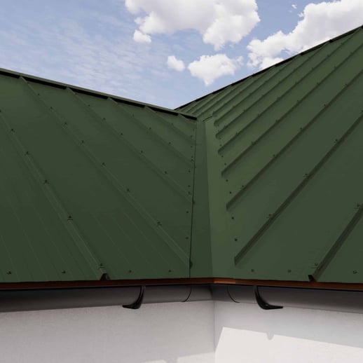 Stehfalzblech 33/500-LR | Dach | Stahl 0,50 mm | 25 µm Polyester | 6020 - Chromoxidgrün #5