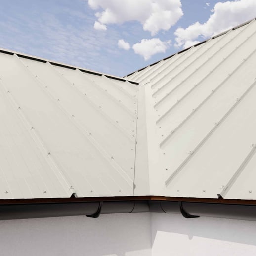 Stehfalzblech 33/500-LR | Dach | Stahl 0,50 mm | 25 µm Polyester | 9002 - Grauweiß #5