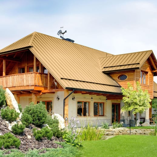 Stehfalzblech PD-510-S | Flach | Anti-Tropf 700 g/m² | Stahl 0,50 mm | 25 µm Polyester | 1002 - Sandgelb #7