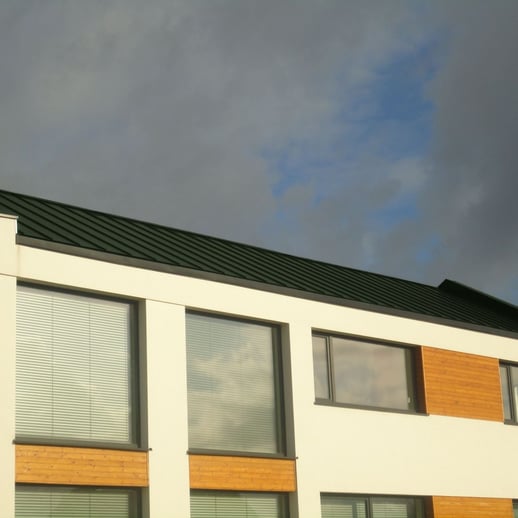 Stehfalzblech PD-510-S | Flach | Anti-Tropf 700 g/m² | Stahl 0,50 mm | 25 µm Polyester | 6020 - Chromoxidgrün #9