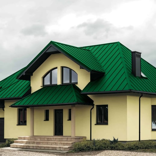 Stehfalzblech PD-510-S | Flach | Stahl 0,50 mm | 25 µm Polyester | 6029 - Minzgrün #10