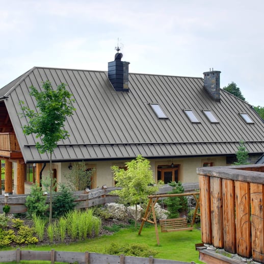 Stehfalzblech PD-510-S | Flach | Stahl 0,50 mm | 25 µm Polyester | 9006 - Weissaluminium #6