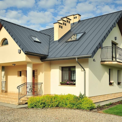 Stehfalzblech PD-510-S | Mikro | Anti-Tropf 700 g/m² | Stahl 0,50 mm | 25 µm Polyester | 7000 - Fehgrau #3