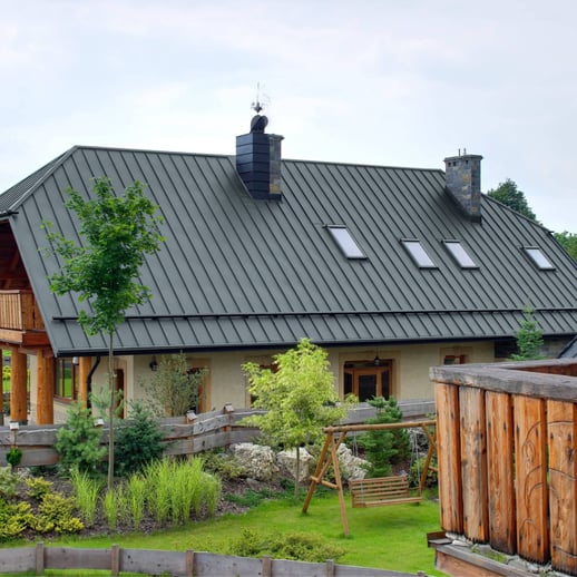 Stehfalzblech PD-510-S | Mikro | Stahl 0,50 mm | 25 µm Polyester | 7000 - Fehgrau #6