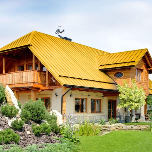 Stehfalzblech PD-510-S | Nano | Anti-Tropf 700 g/m² | Stahl 0,50 mm | 25 µm Polyester | 1021 - Rapsgelb #7