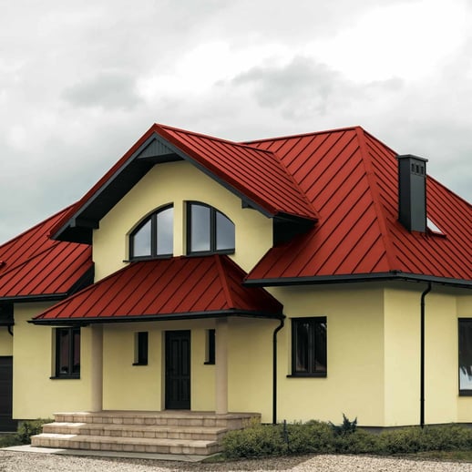 Stehfalzblech PD-510-S | Nano | Anti-Tropf 700 g/m² | Stahl 0,50 mm | 25 µm Polyester | 3016 - Korallenrot #10