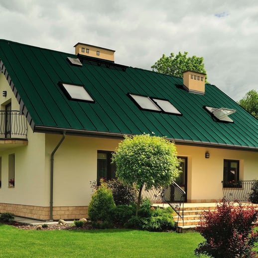 Stehfalzblech PD-510-S | Nano | Anti-Tropf 700 g/m² | Stahl 0,50 mm | 25 µm Polyester | 6005 - Moosgrün #4