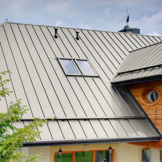 Stehfalzblech PD-510-S | Nano | Anti-Tropf 700 g/m² | Stahl 0,50 mm | 25 µm Polyester | 9002 - Grauweiß #5