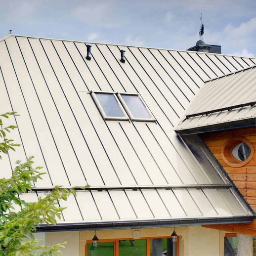 Stehfalzblech PD-510-S | Nano | Stahl 0,50 mm | 25 µm Polyester | 9010 - Reinweiß #5