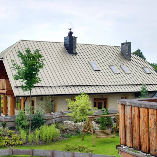 Stehfalzblech PD-510-S | Trapez | Anti-Tropf 700 g/m² | Stahl 0,50 mm | 25 µm Polyester | 9002 - Grauweiß #6