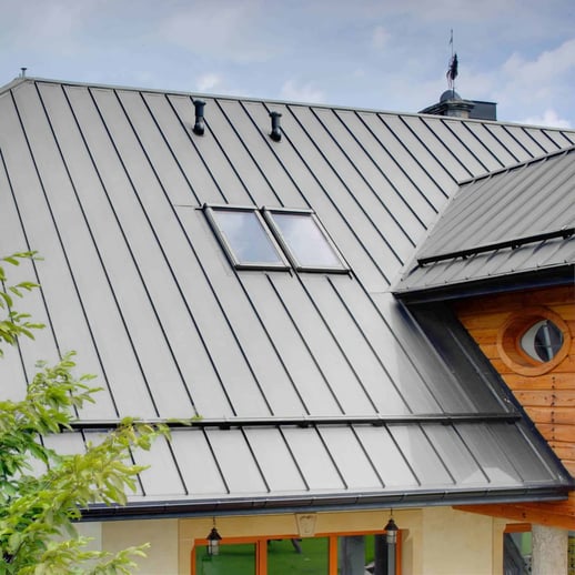 Stehfalzblech PD-510-S | Trapez | Stahl 0,50 mm | 25 µm Polyester | 7035 - Lichtgrau #5