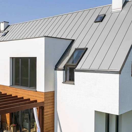 Stehfalzblech PD-510-S | Trapez | Stahl 0,50 mm | 25 µm Polyester | 7035 - Lichtgrau #11