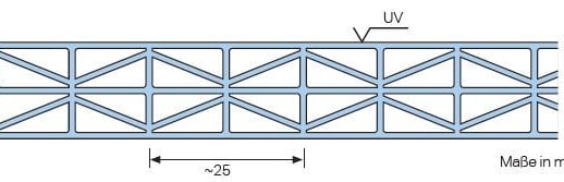 Terrassenüberdachung | Schneelastzone 1 | RAL 7016 | Platte Opal Weiß | Leiste Quadratisch | Breite 11,06 m | Tiefe 2,50 m #4