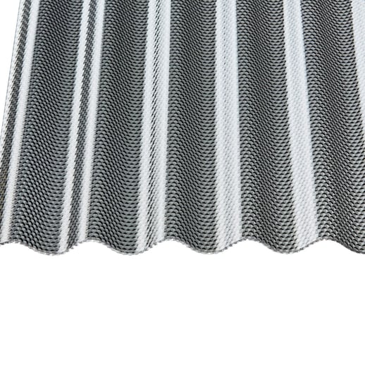 Polycarbonat Wellplatte | 76/18 | Sparpaket | 2,60 mm | Graphit | Wabenstruktur | Breite 3,01 m | Länge 2,00 m #4