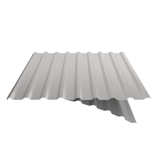 Trapezblech 20/1100 | Dach | Anti-Tropf 2400 g/m² | Stahl 0,50 mm | 25 µm Polyester | 9002 - Grauweiß #9