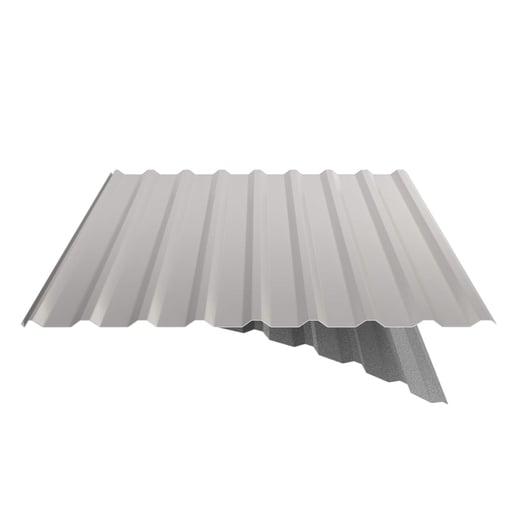 Trapezblech 20/1100 | Dach | Anti-Tropf 2400 g/m² | Stahl 0,75 mm | 25 µm Polyester | 9002 - Grauweiß #9