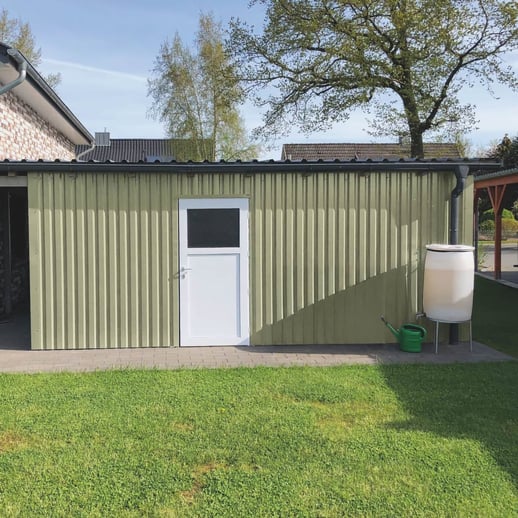 Trapezblech 20/1100 | Wand | Stahl 0,50 mm | 25 µm Polyester | 1015 - Hellelfenbein #5