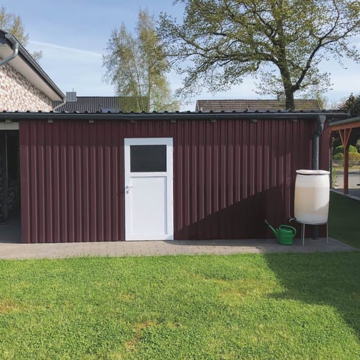 Trapezblech 20/1100 | Wand | Stahl 0,50 mm | 25 µm Polyester | 3005 - Weinrot #5