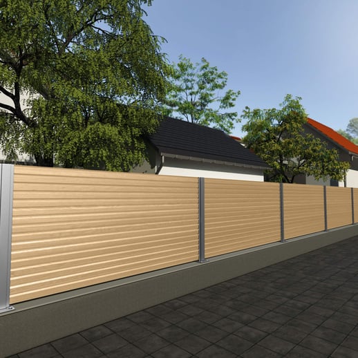 Trapezblech 20/1100 | Wand | Stahl 0,50 mm | 35 µm Strukturpolyester | Holzoptik - Ahorn #4