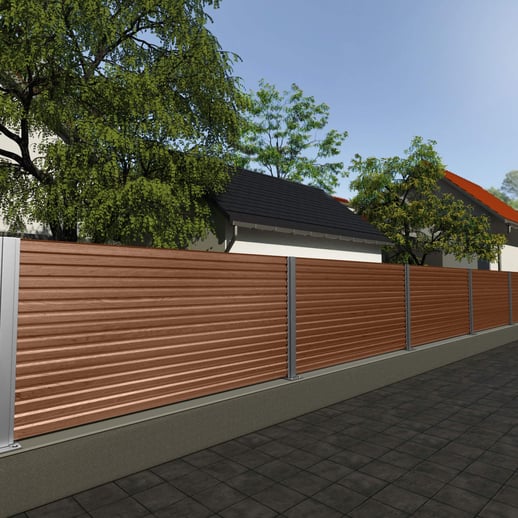 Trapezblech 20/1100 | Wand | Stahl 0,50 mm | 35 µm Strukturpolyester | Holzoptik - Eiche #4