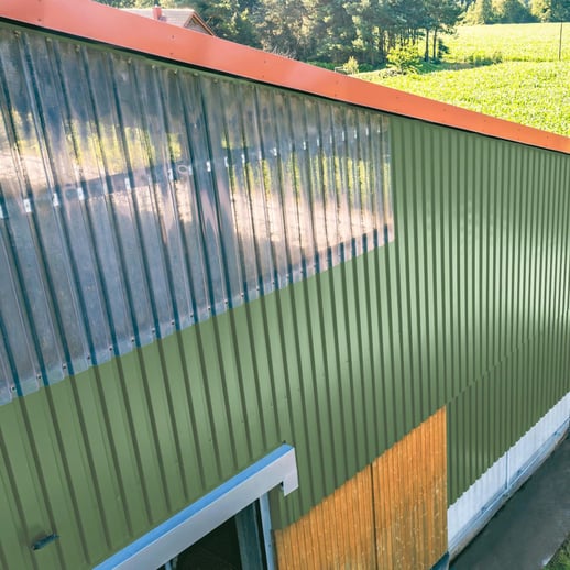 Trapezblech 20/1100 | Wand | Stahl 0,50 mm | 25 µm Polyester | 6011 - Resedagrün #6