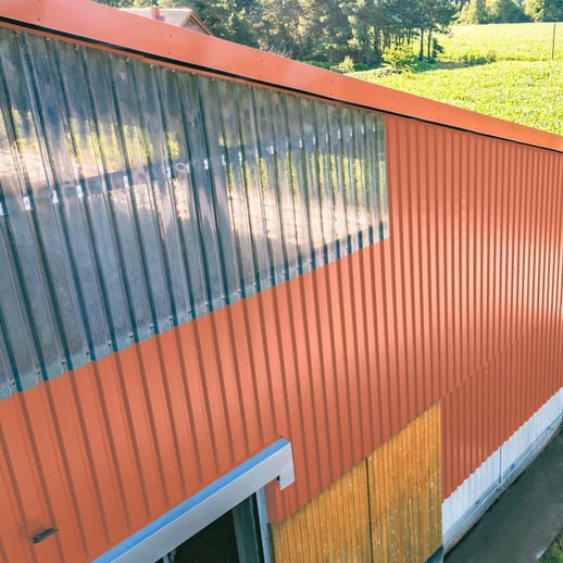 Trapezblech 20/1100 | Wand | Stahl 0,75 mm | 25 µm Polyester | 8004 - Kupferbraun #6