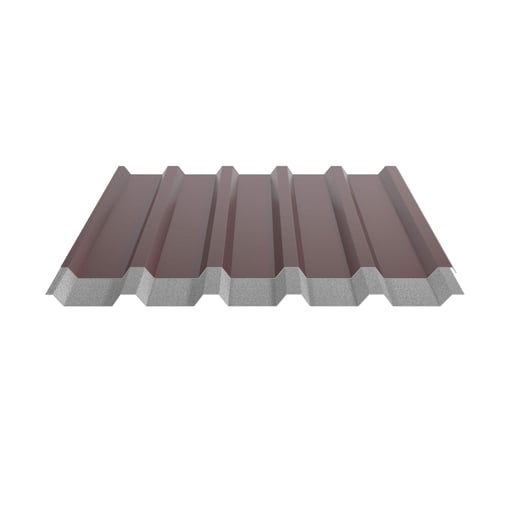 Trapezblech 35/207 | Dach | Anti-Tropf 2400 g/m² | Stahl 0,50 mm | 25 µm Polyester | 3005 - Weinrot #8