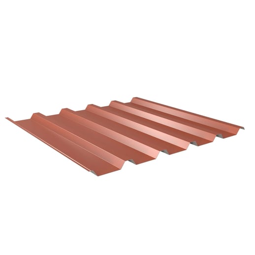 Trapezblech 35/207 | Dach | Anti-Tropf 2400 g/m² | Stahl 0,50 mm | 60 µm Puramid | 8004 - Kupferbraun #1