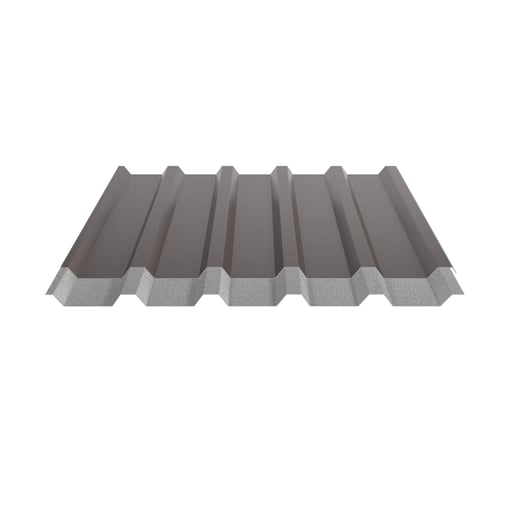Trapezblech 35/207 | Dach | Anti-Tropf 700 g/m² | Sonderposten | Stahl 0,40 mm | 25 µm Polyester | 8014 - Sepiabraun #8