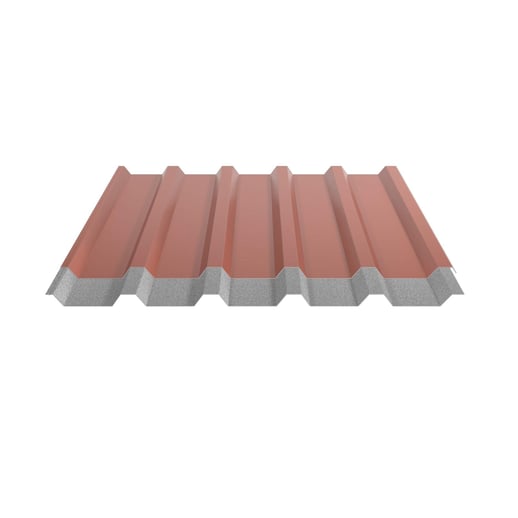 Trapezblech 35/207 | Dach | Anti-Tropf 700 g/m² | Stahl 0,75 mm | 25 µm Polyester | 8004 - Kupferbraun #8