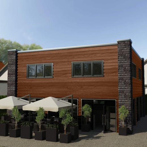 Trapezblech 35/207 | Wand | Stahl 0,50 mm | 35 µm Strukturpolyester | Holzoptik - Eiche #3