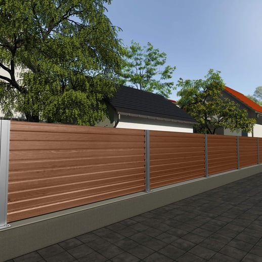 Trapezblech 35/207 | Wand | Stahl 0,50 mm | 35 µm Strukturpolyester | Holzoptik - Eiche #4