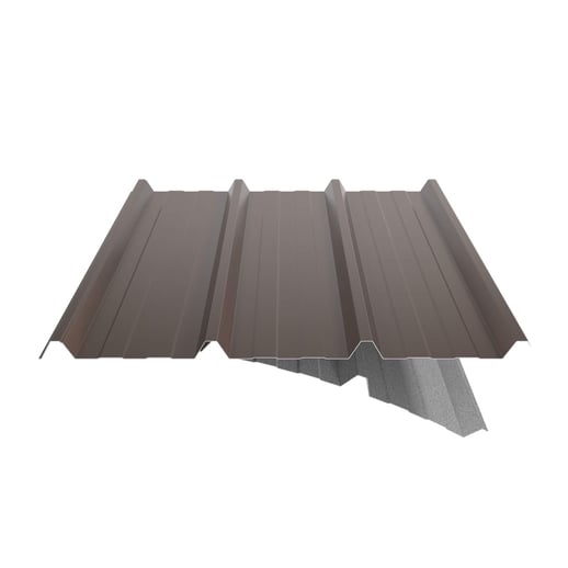 Trapezblech 45/333 | Dach | Anti-Tropf 1000 g/m² | Stahl 0,75 mm | 25 µm Polyester | 8011 - Nussbraun #7
