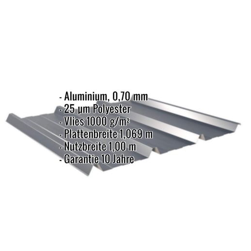 Trapezblech 45/333 | Dach | Anti-Tropf 1000 g/m² | Aluminium 0,70 mm | 25 µm Polyester | 7016 - Anthrazitgrau #2