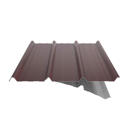 Trapezblech 45/333 | Dach | Anti-Tropf 2400 g/m² | Stahl 0,50 mm | 25 µm Polyester | 3005 - Weinrot #7
