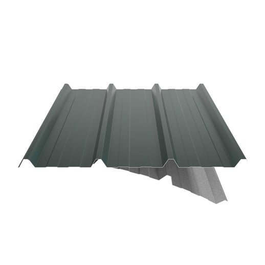 Trapezblech 45/333 | Dach | Anti-Tropf 2400 g/m² | Aluminium 0,70 mm | 25 µm Polyester | 6005 - Moosgrün #7