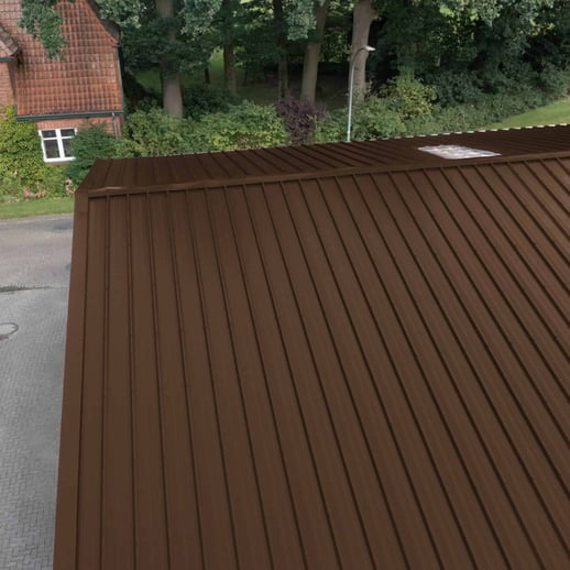 Trapezblech 45/333 | Dach | Stahl 0,50 mm | 25 µm Polyester | 8014 - Sepiabraun #5