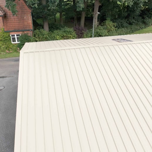 Trapezblech 45/333 | Dach | Stahl 0,50 mm | 25 µm Polyester | 9010 - Reinweiß #5